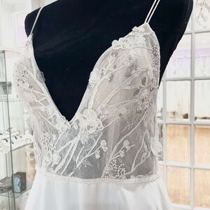 Sexy White Lace Bridal Gown